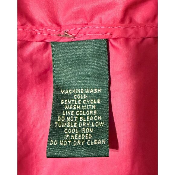 Ralph Lauren Active Windbreaker Jacket XL Pink Lightweight Nylon Coat - Picture 7 of 11